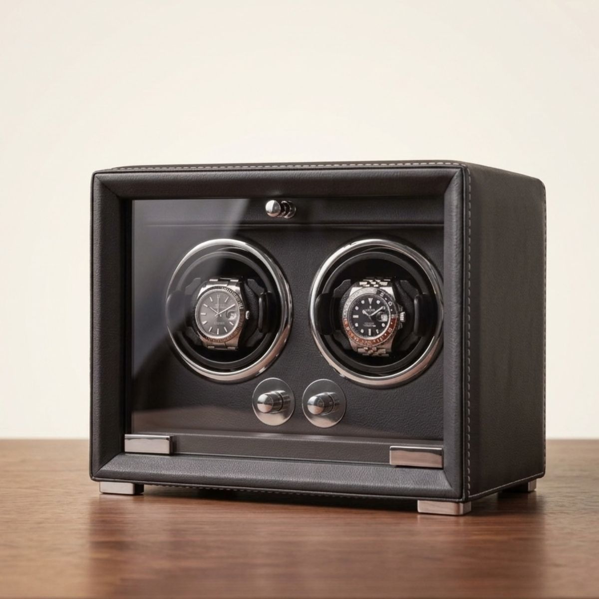 The Ashford Double Watch Winder Premium