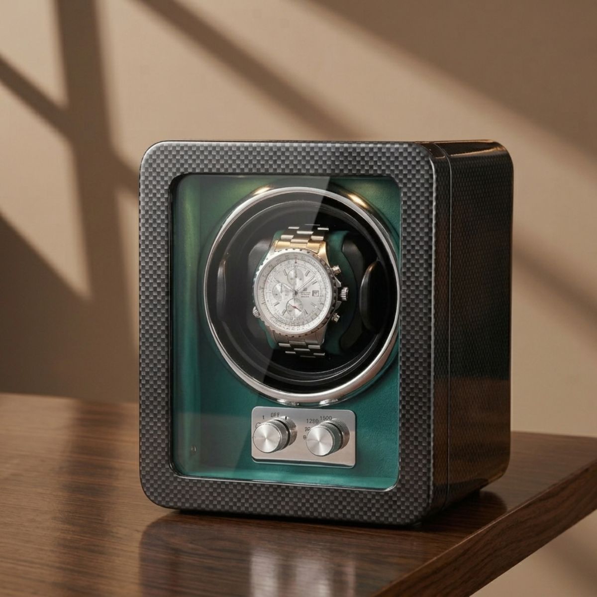 The Chronicle Watch Winder Green Lacquer