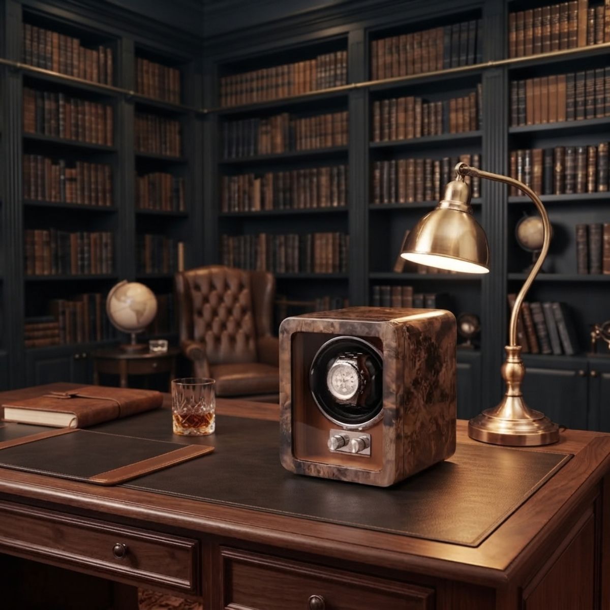 The Chronicle Watch Winder Orange Flannel