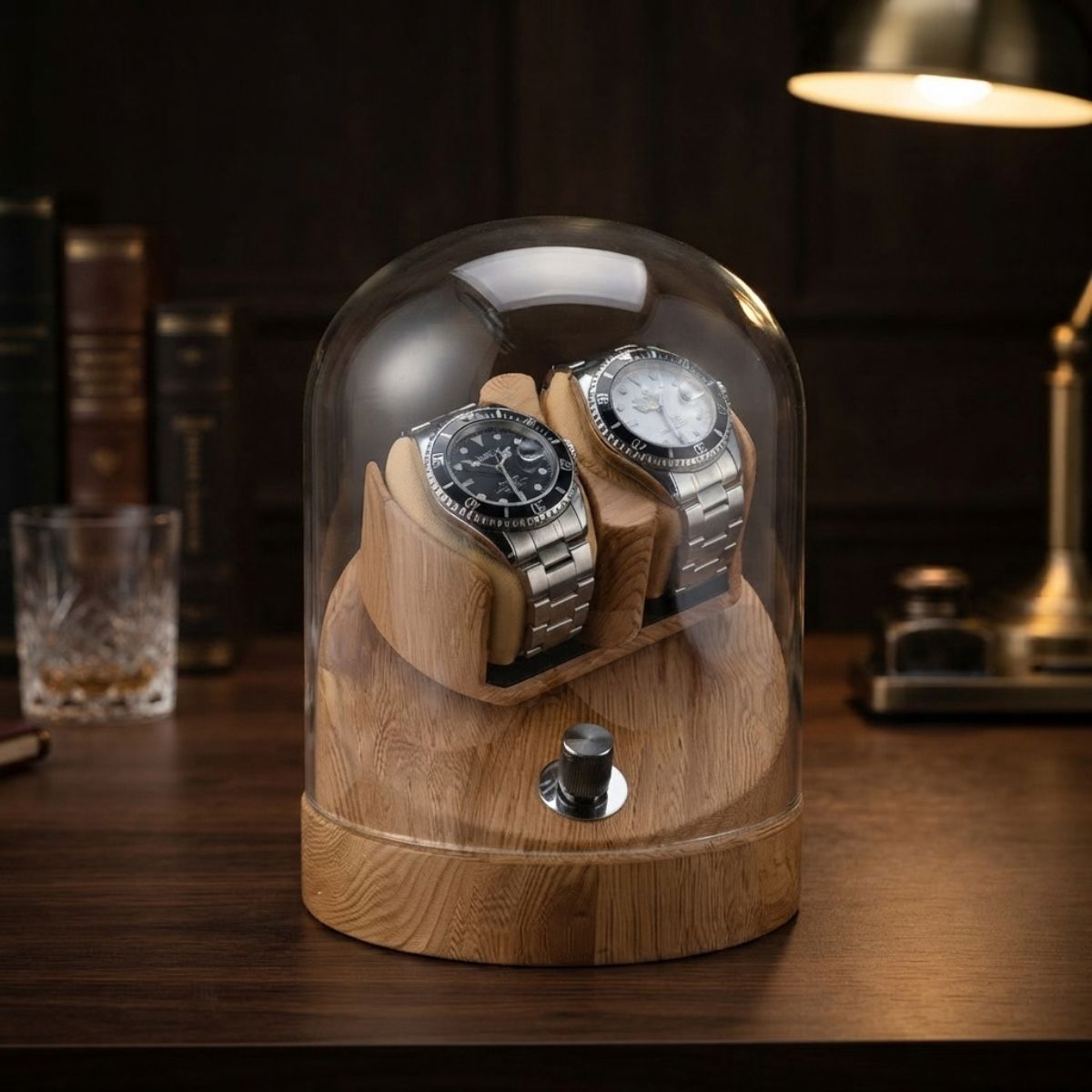The Crystal Oak Watch Winder Presentation