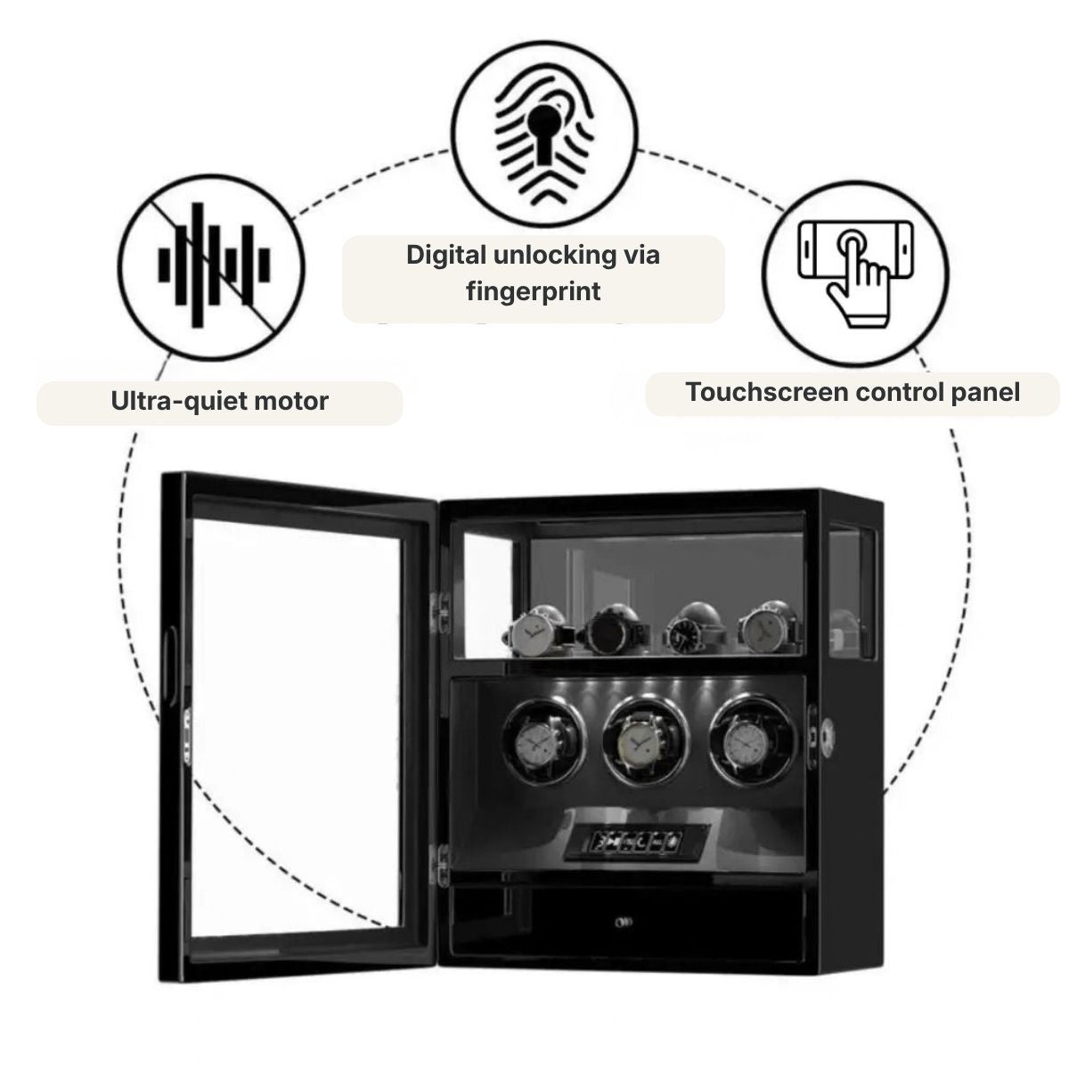 The Guardian Noir Watch Winder 3 Lacquer