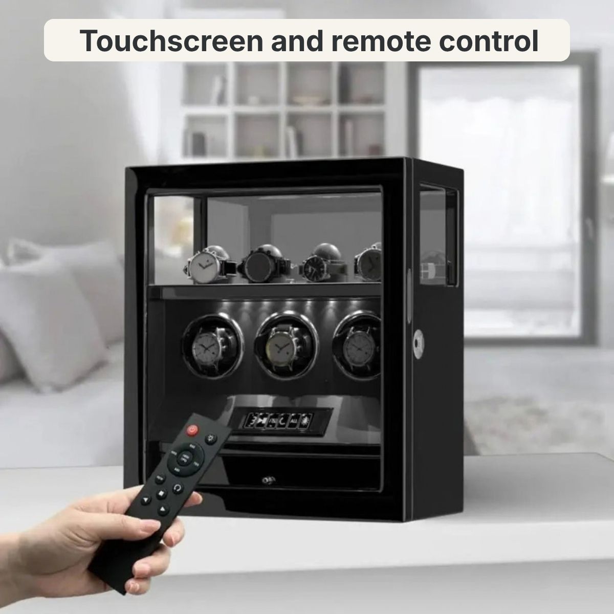 The Guardian Noir Watch Winder 3 Piano