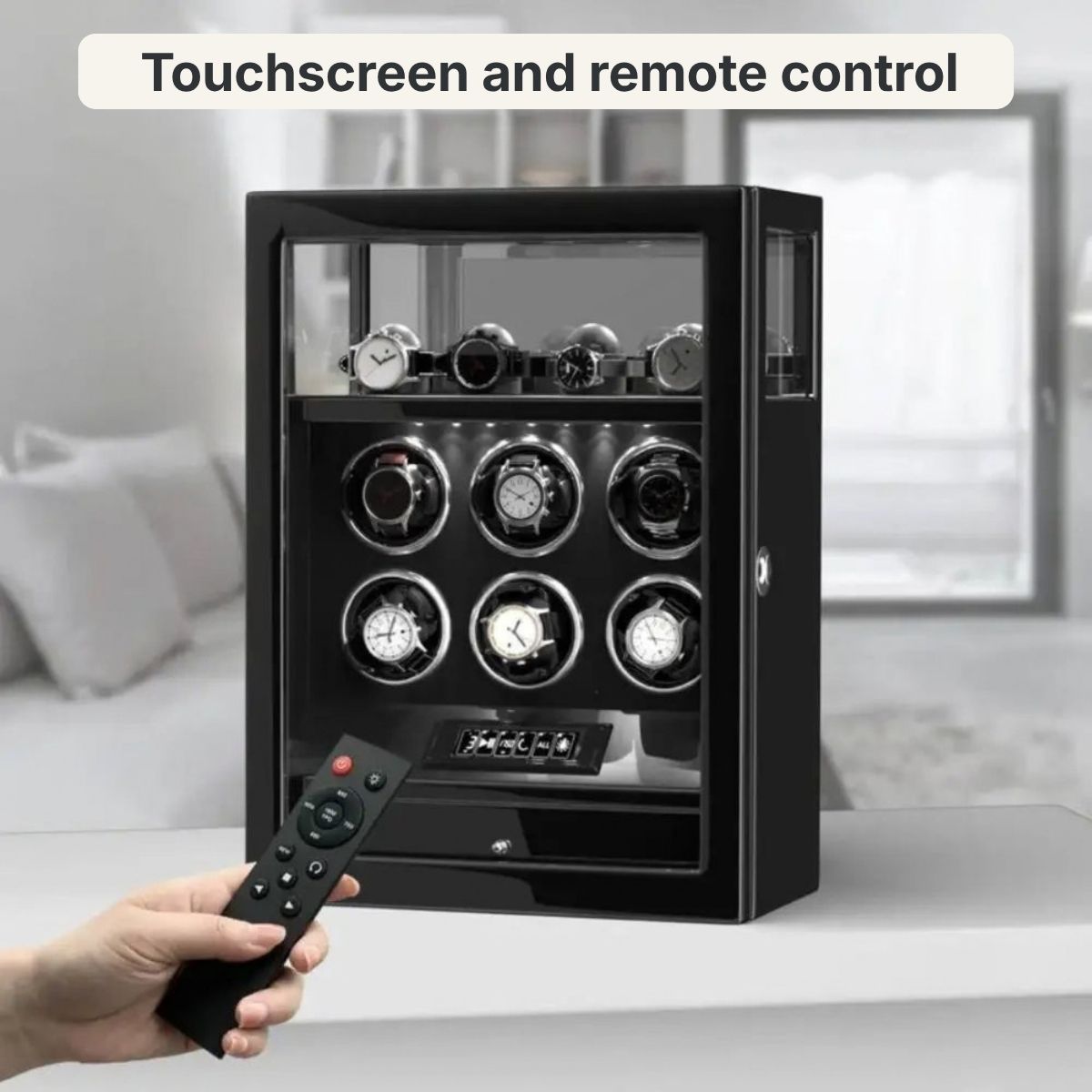 The Guardian Noir Watch Winder 6 Piano