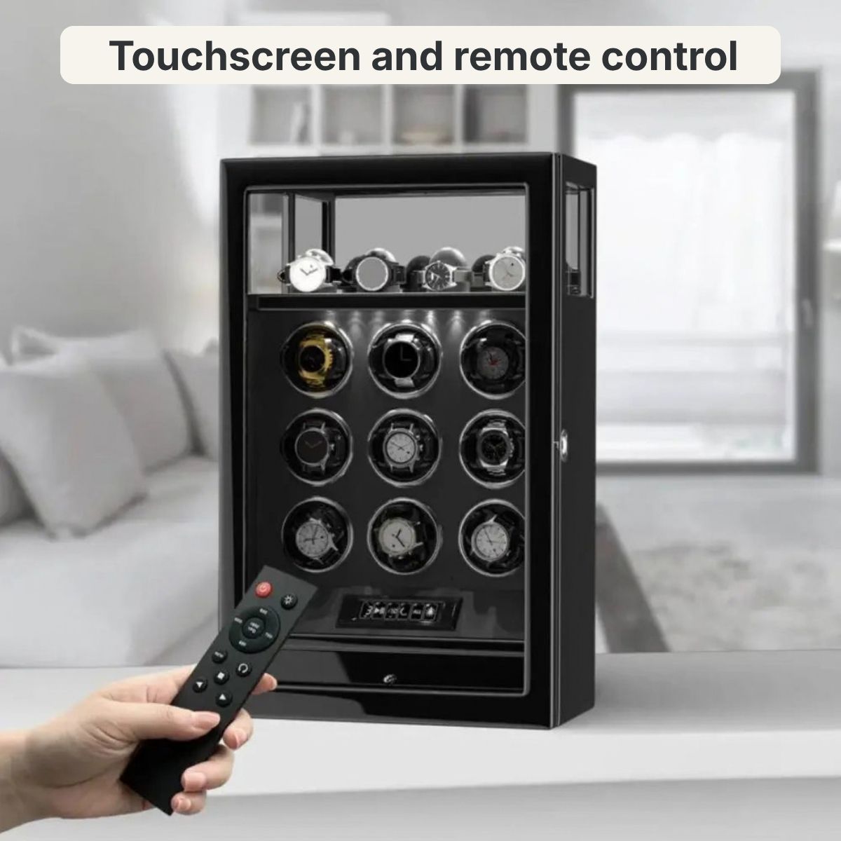The Guardian Noir Watch Winder 9 Gloss