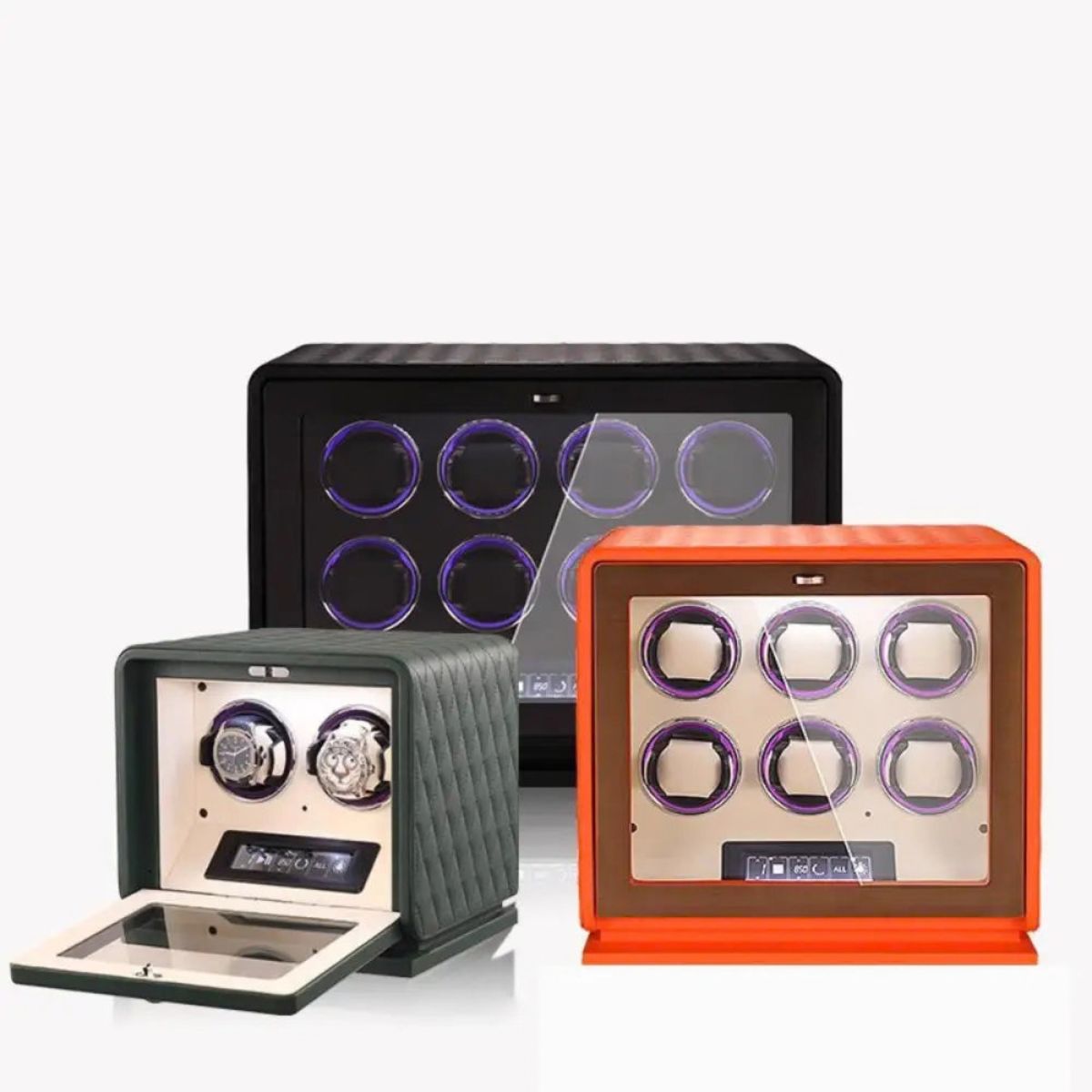 The Highgate Green Double Watch Winder Soft
