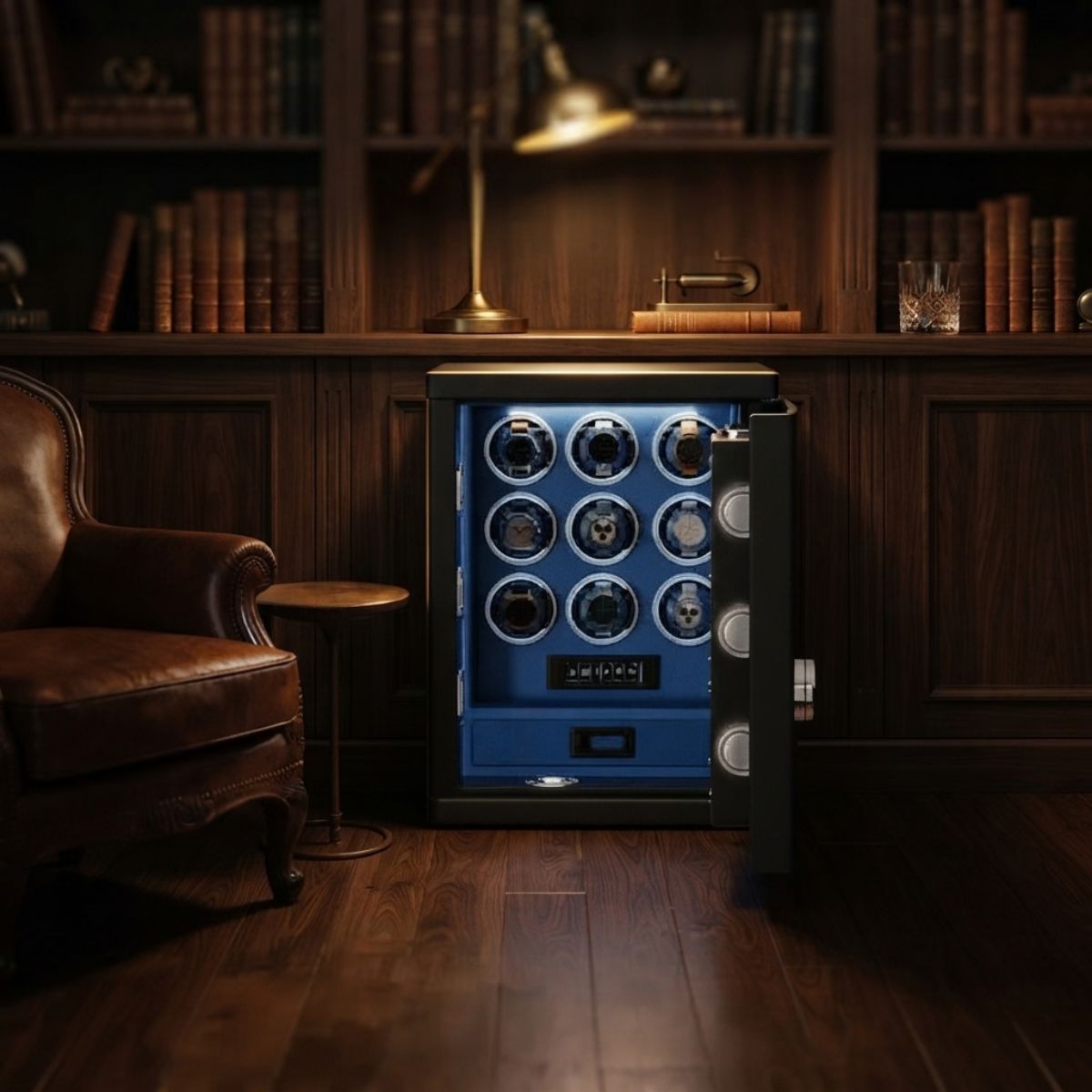 The Ironhold Marshal Watch Winder Safe Finish
