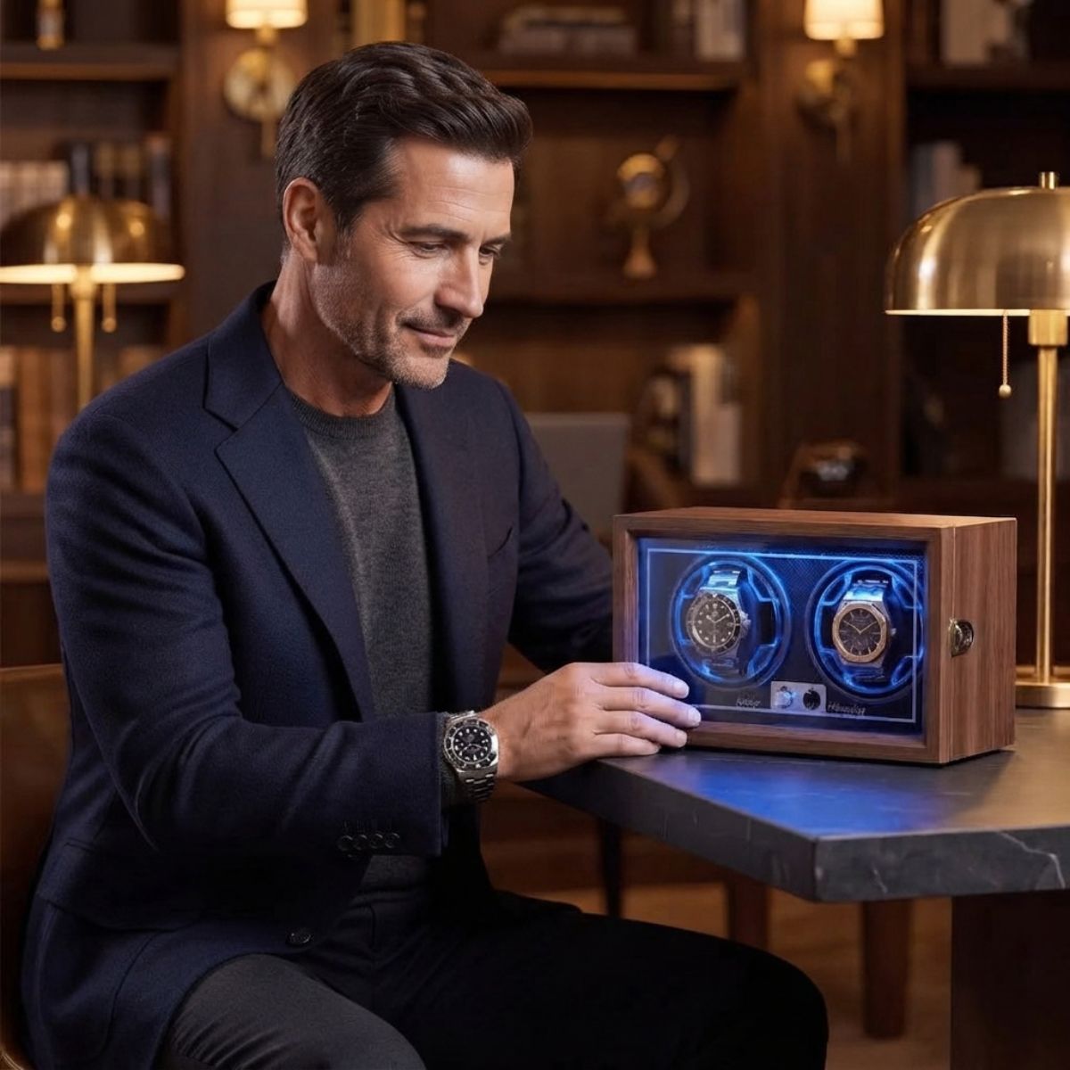The Lumen Double Watch Winder Abs
