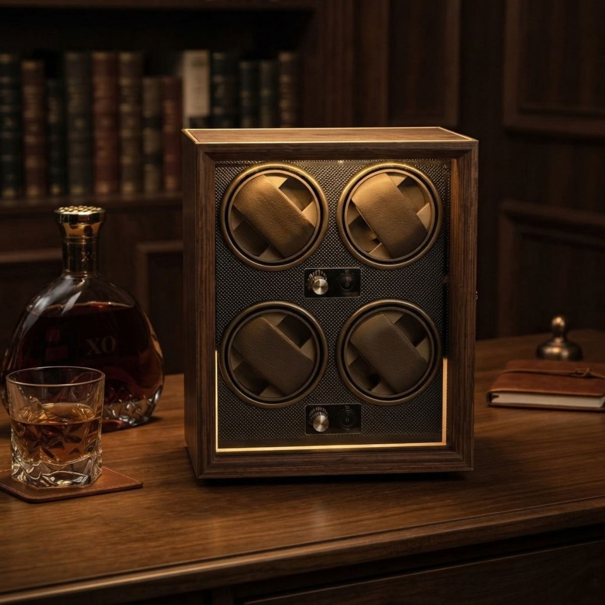 The Lumen Multi Watch Winder Wood