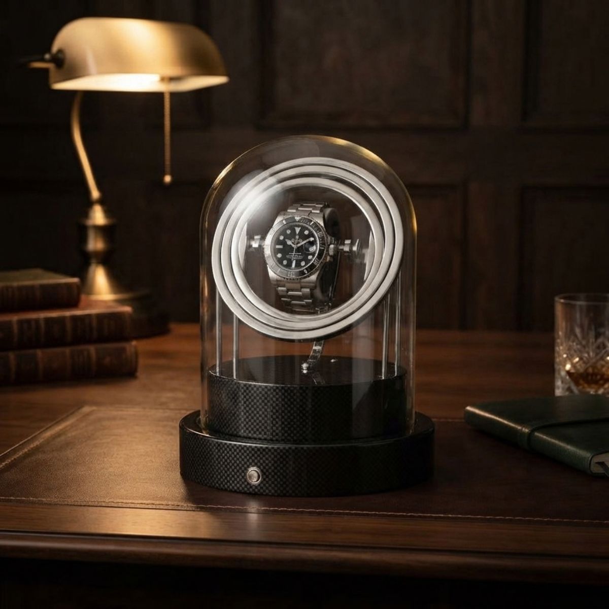 The Meridian Carbon Gyroscopic Watch Winder Design
