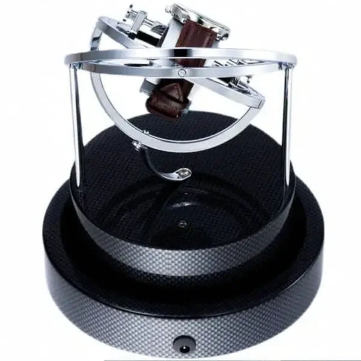 The Meridian Carbon Gyroscopic Watch Winder Elegant