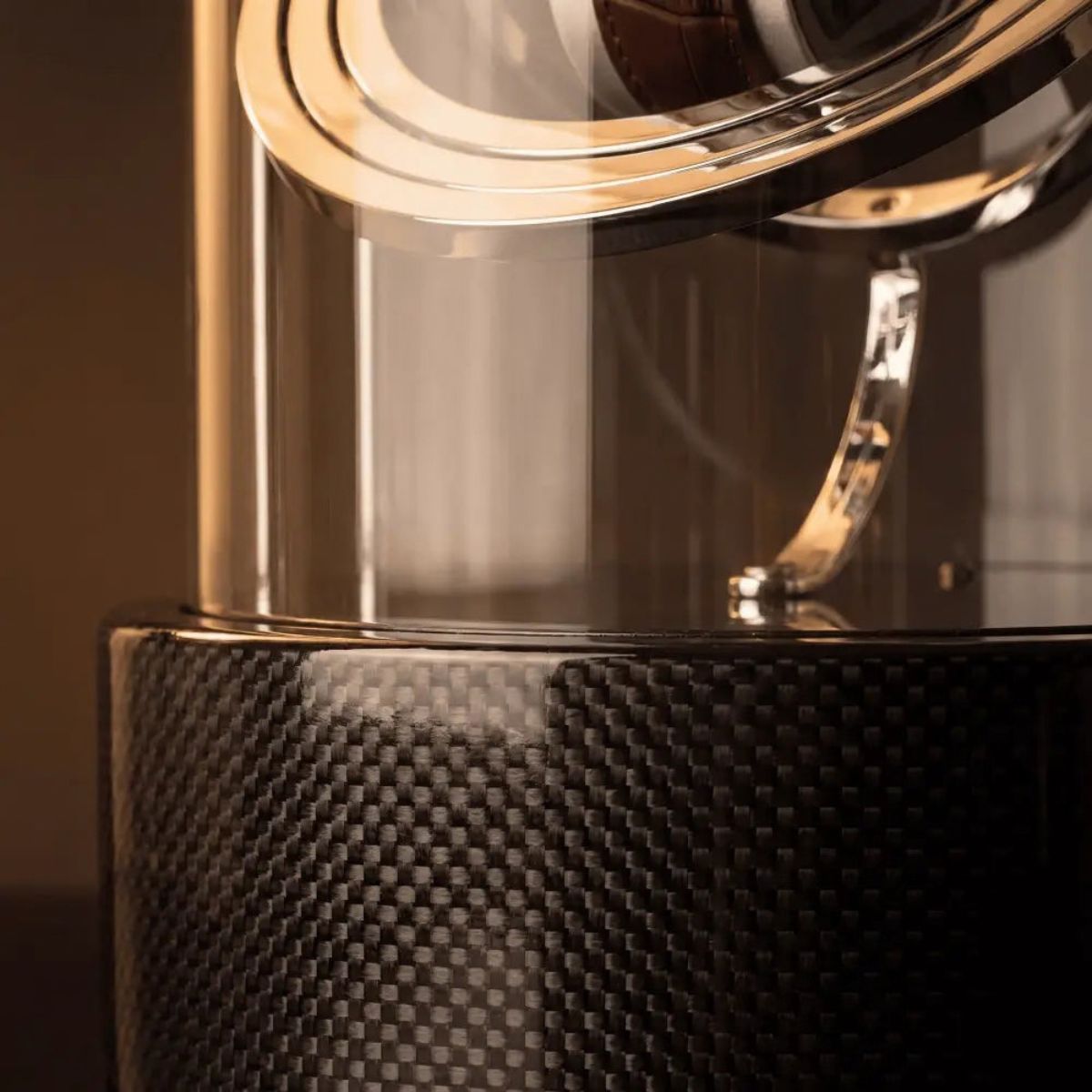 The Meridian Carbon Gyroscopic Watch Winder Lifestyle