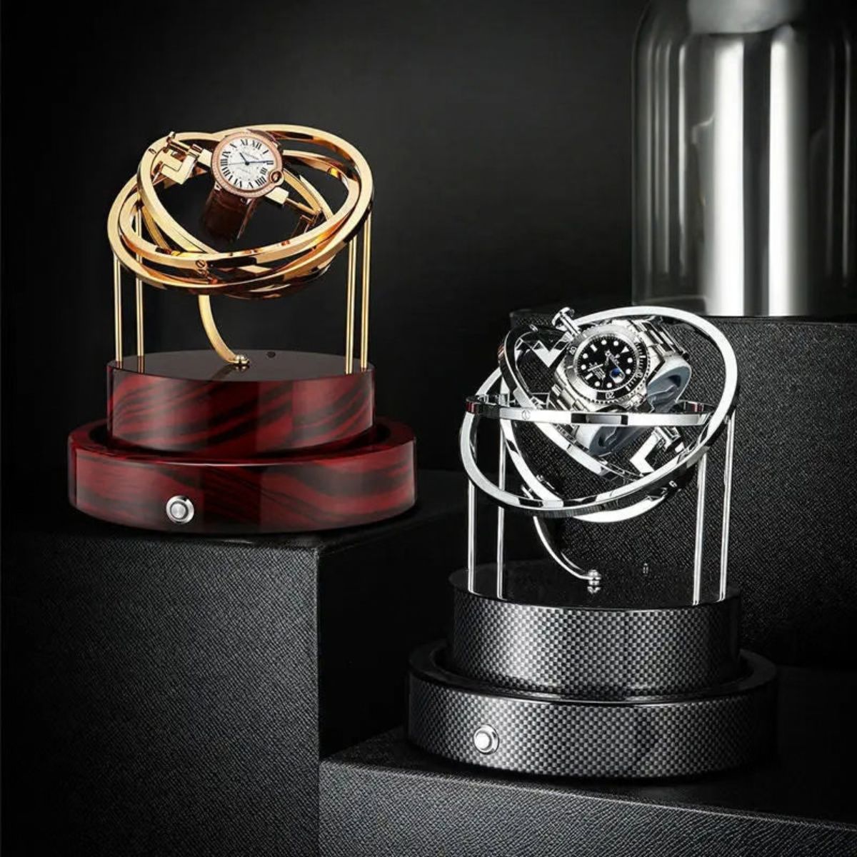 The Meridian Carbon Gyroscopic Watch Winder Presentation