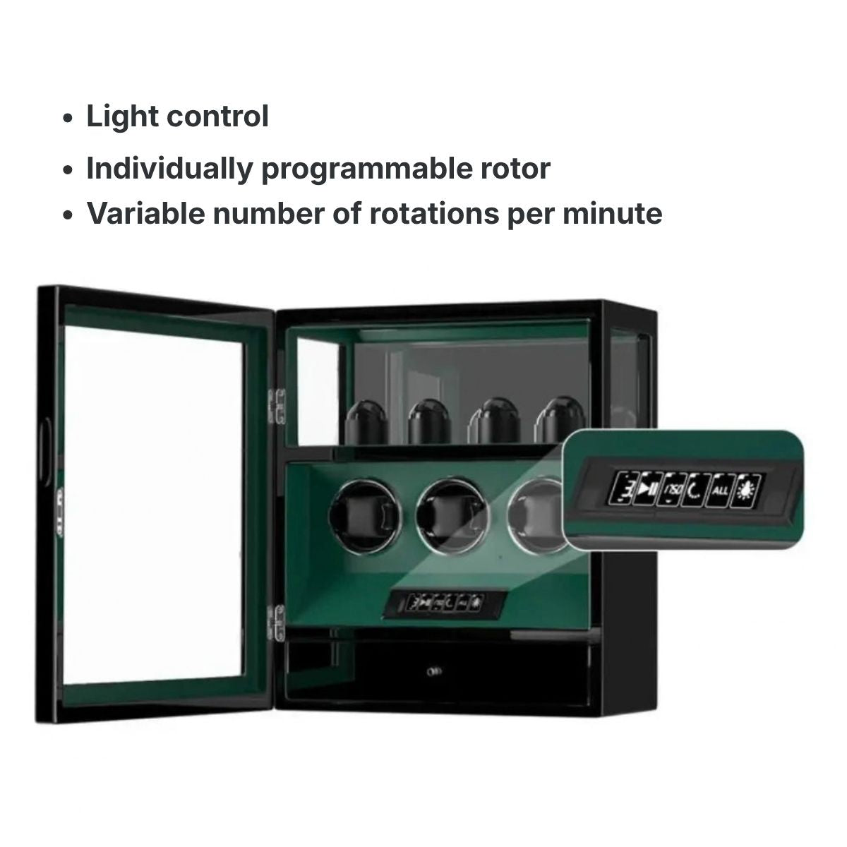 The Sentinel Green Watch Winder 3 Design