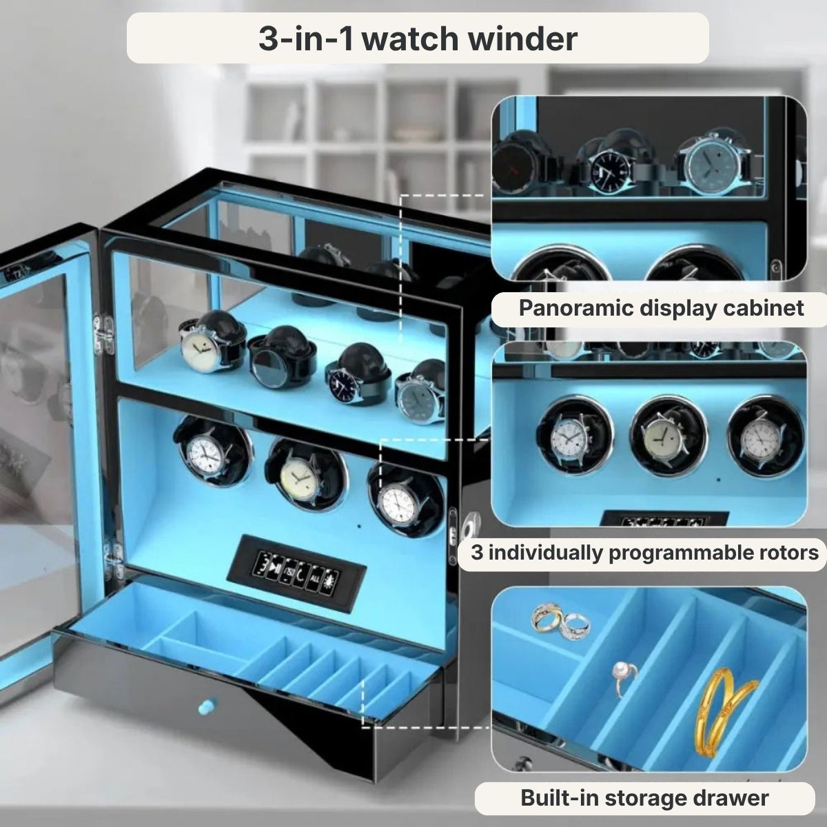 The Strongroom Watch Winder 3 Gloss