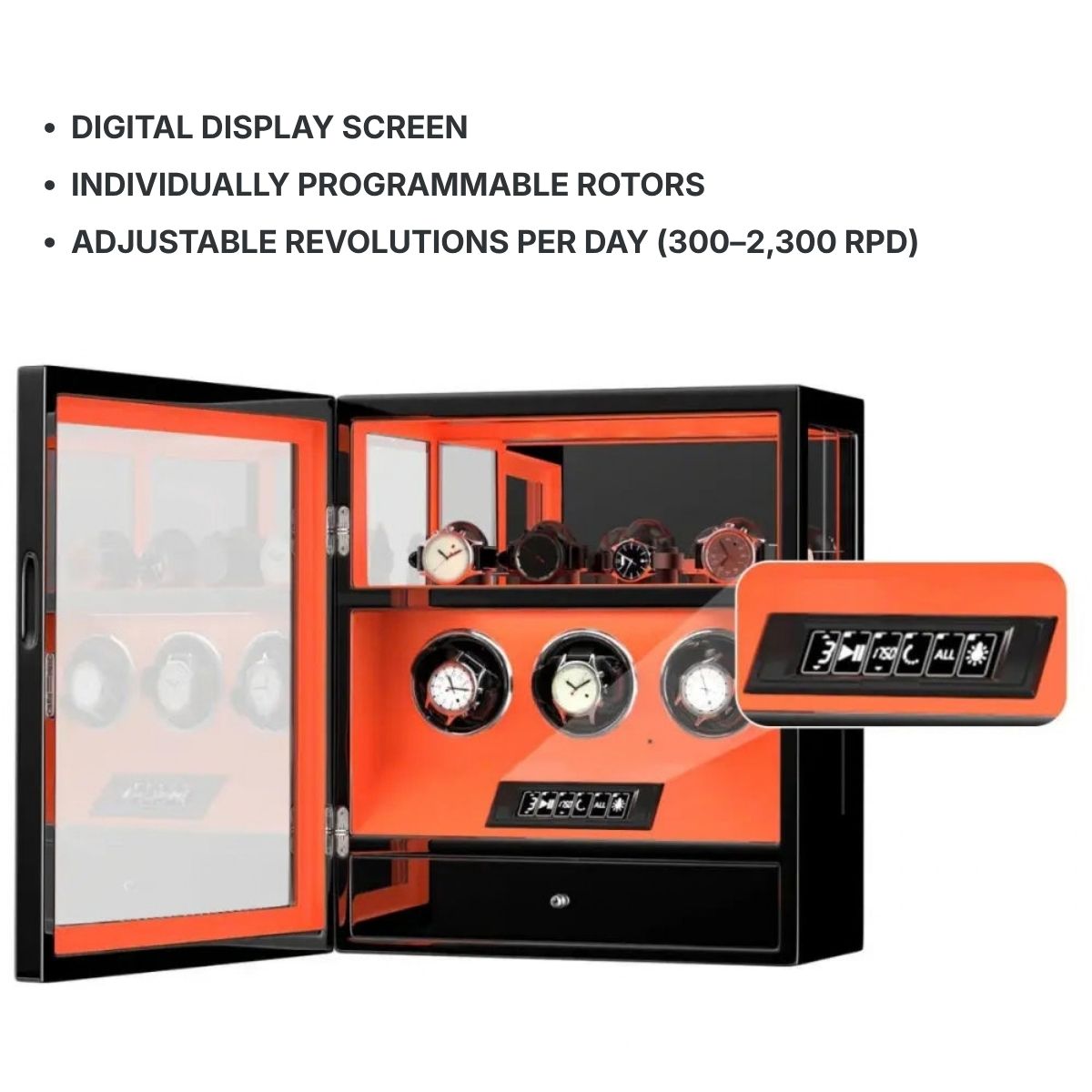 The Strongroom Watch Winder 3 Open