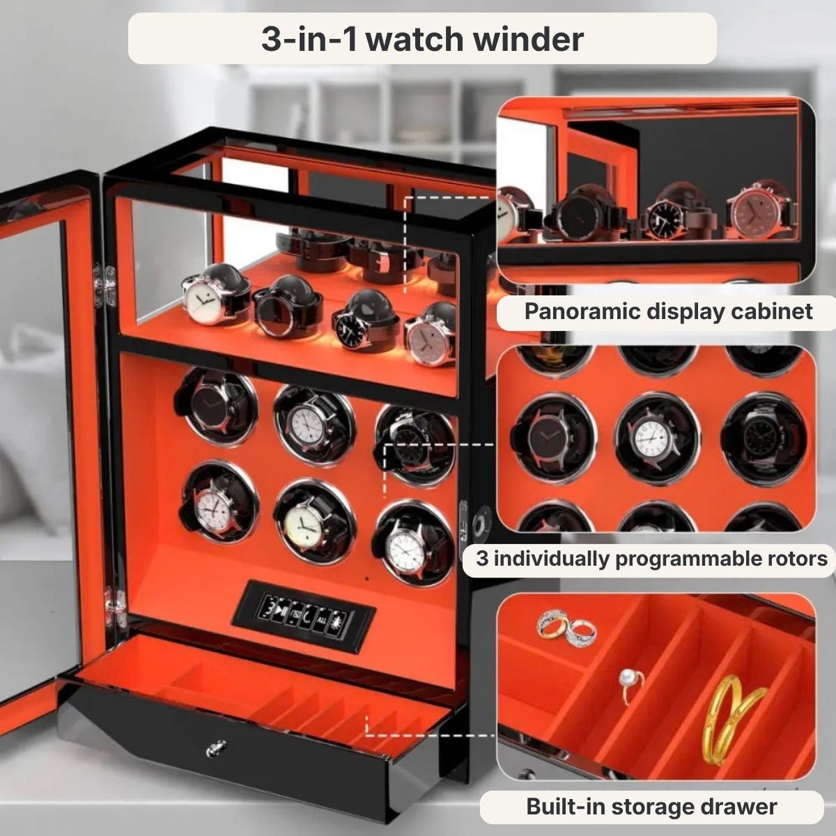The Strongroom Watch Winder 6 Elegant