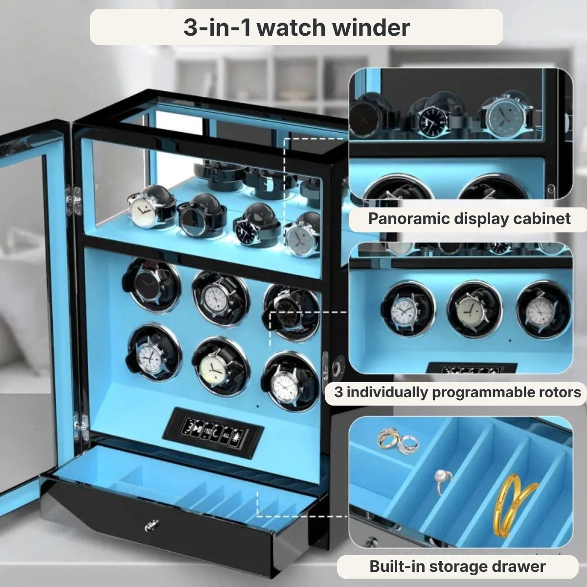 The Strongroom Watch Winder 6 Gloss