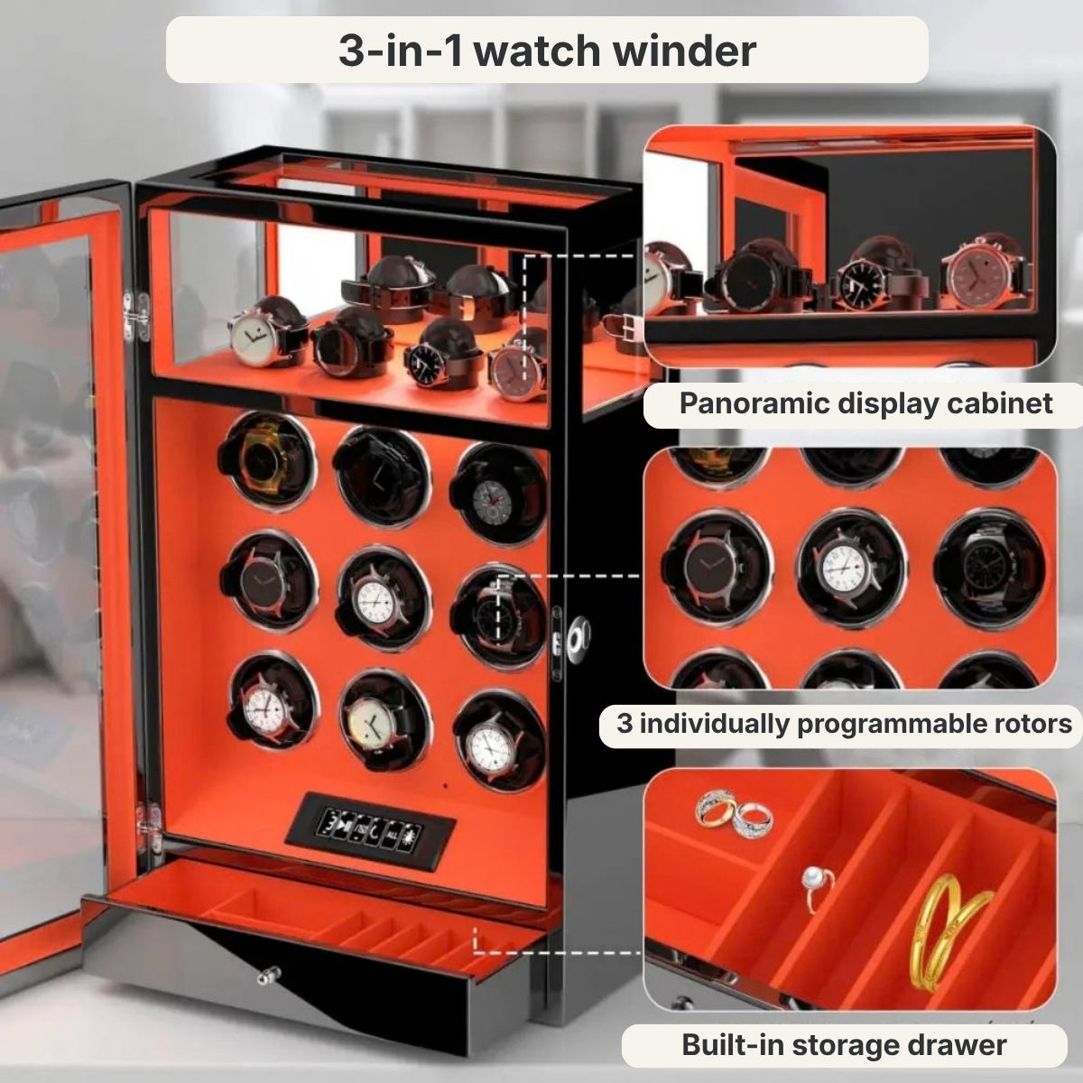 The Strongroom Watch Winder 9 Elegant