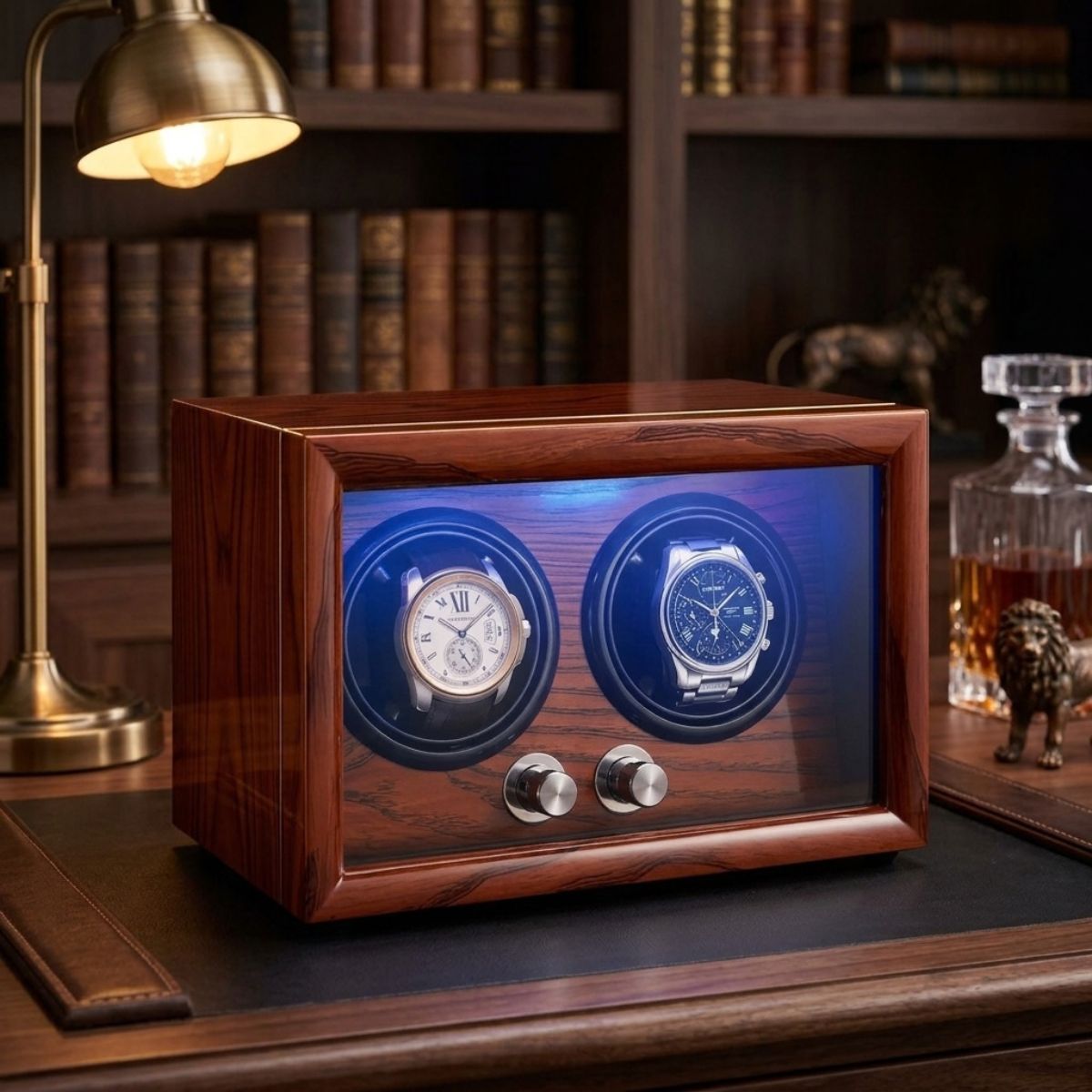 The Thornbury Oak Double Watch Winder Craftsmanship