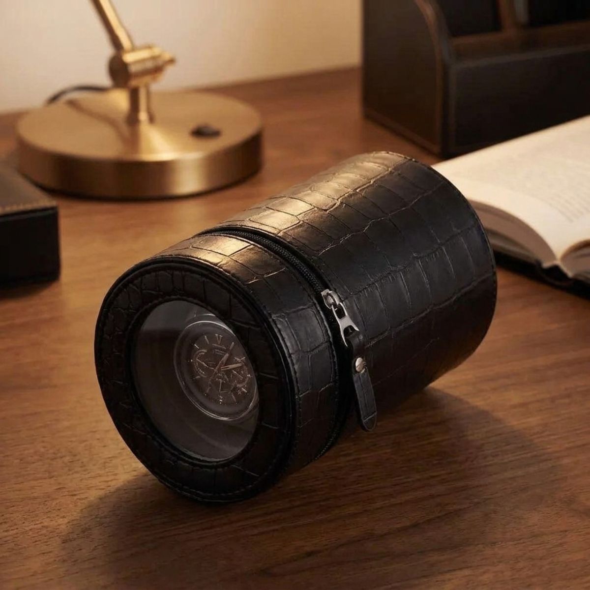 The Wayfarer Pocket Watch Winder Faux