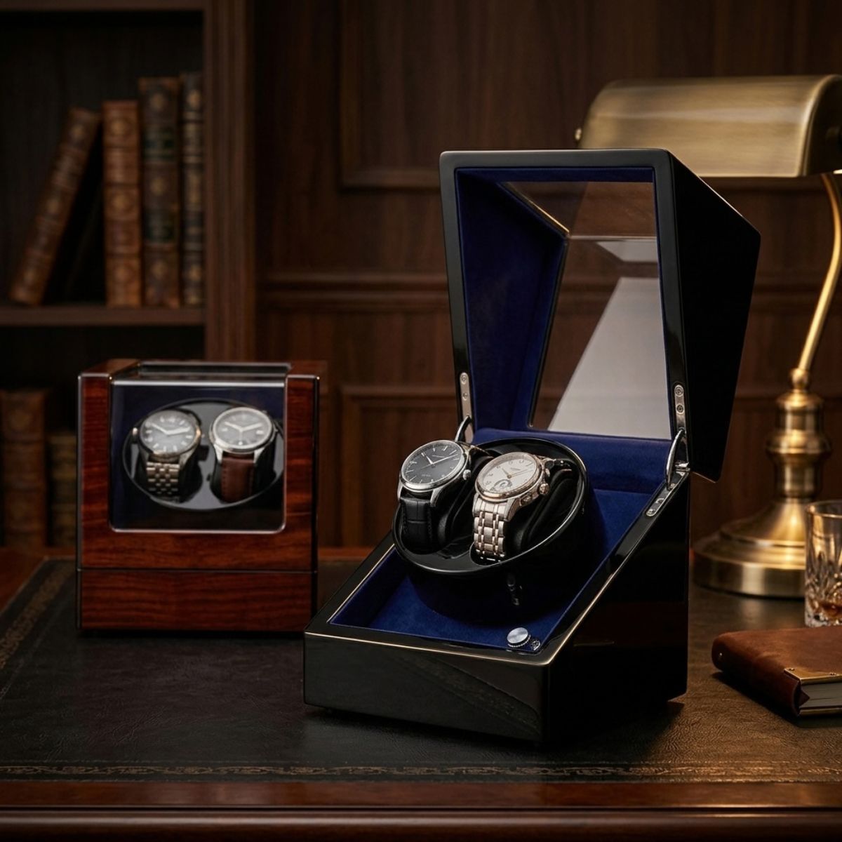 The Blackwell Double Watch Winder Leather
