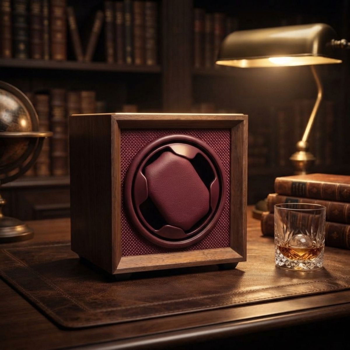 The Claret Cube Watch Winder Design