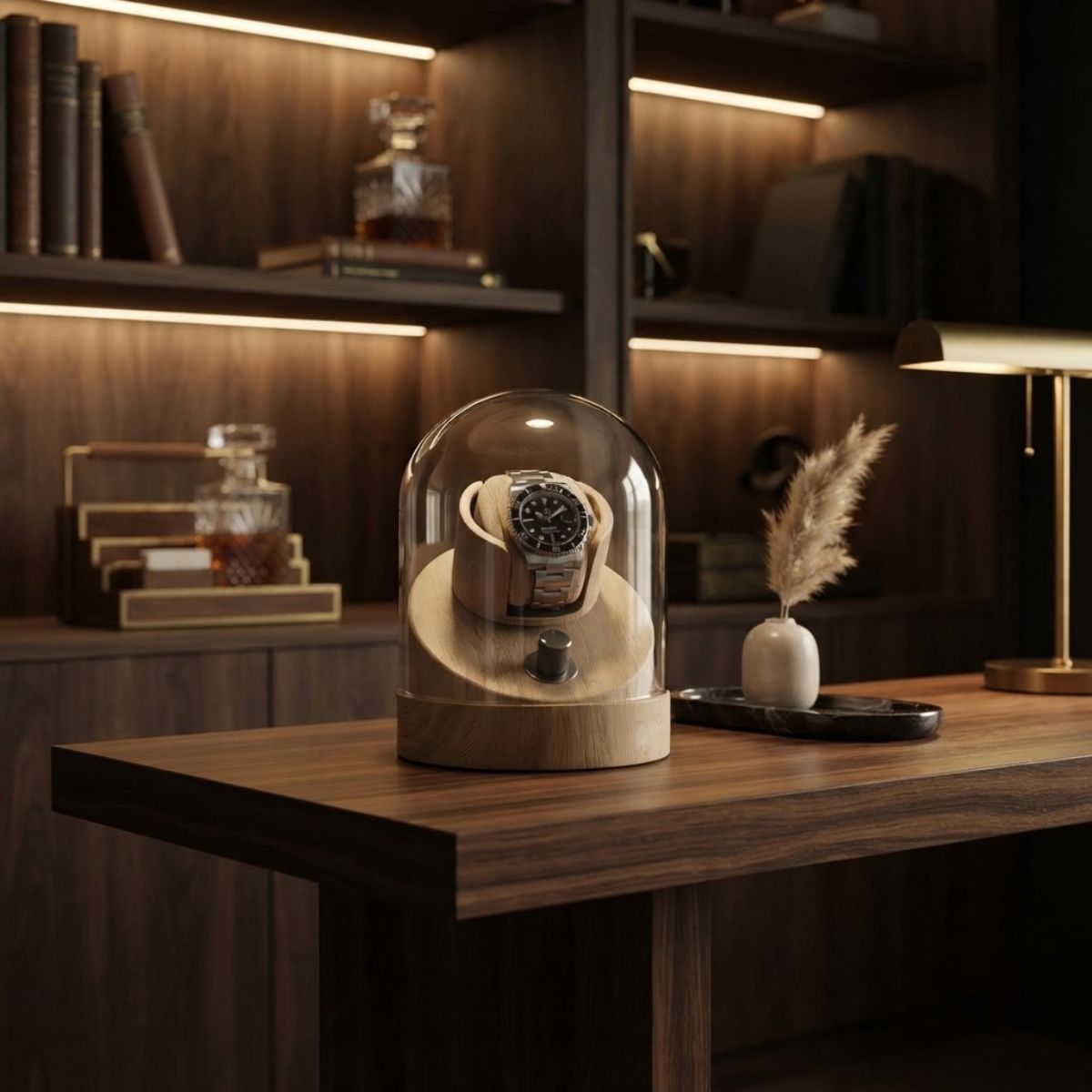The Crystal Oak Watch Winder Design