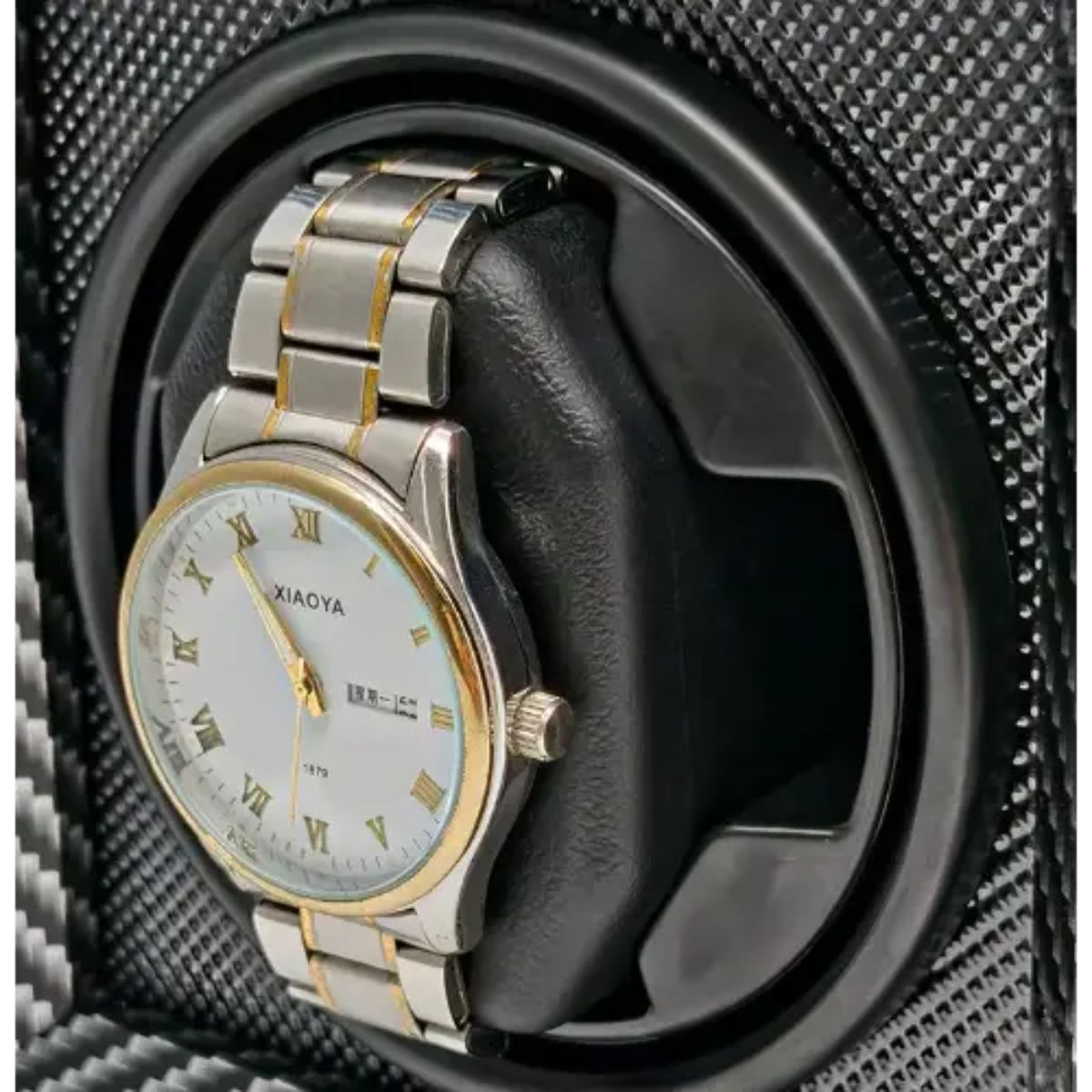 The Donington Carbon Watch Winder Detail