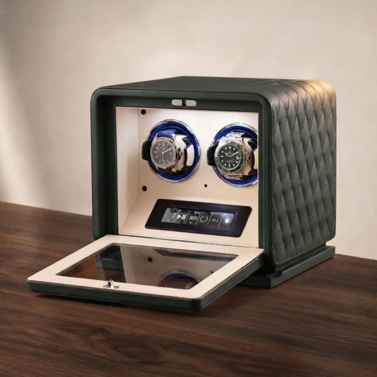 The Highgate Green Double Watch Winder