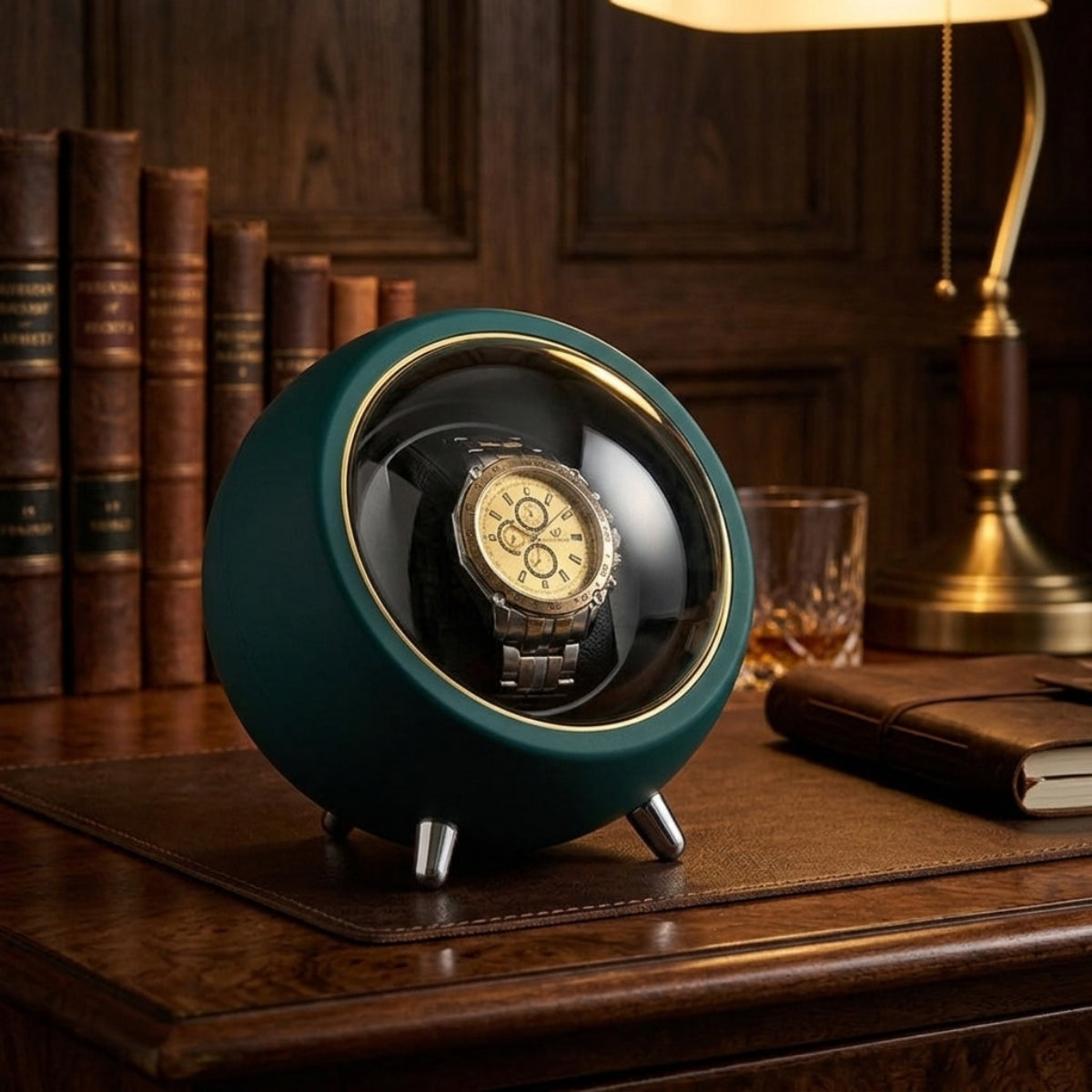 The Meridian Sphere Watch Winder Case