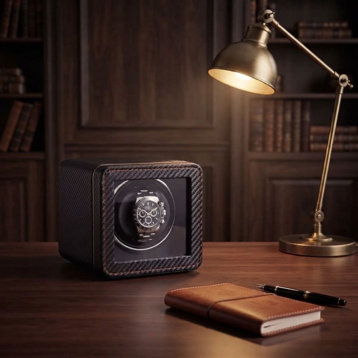 The Midnight Elm Watch Winder Design