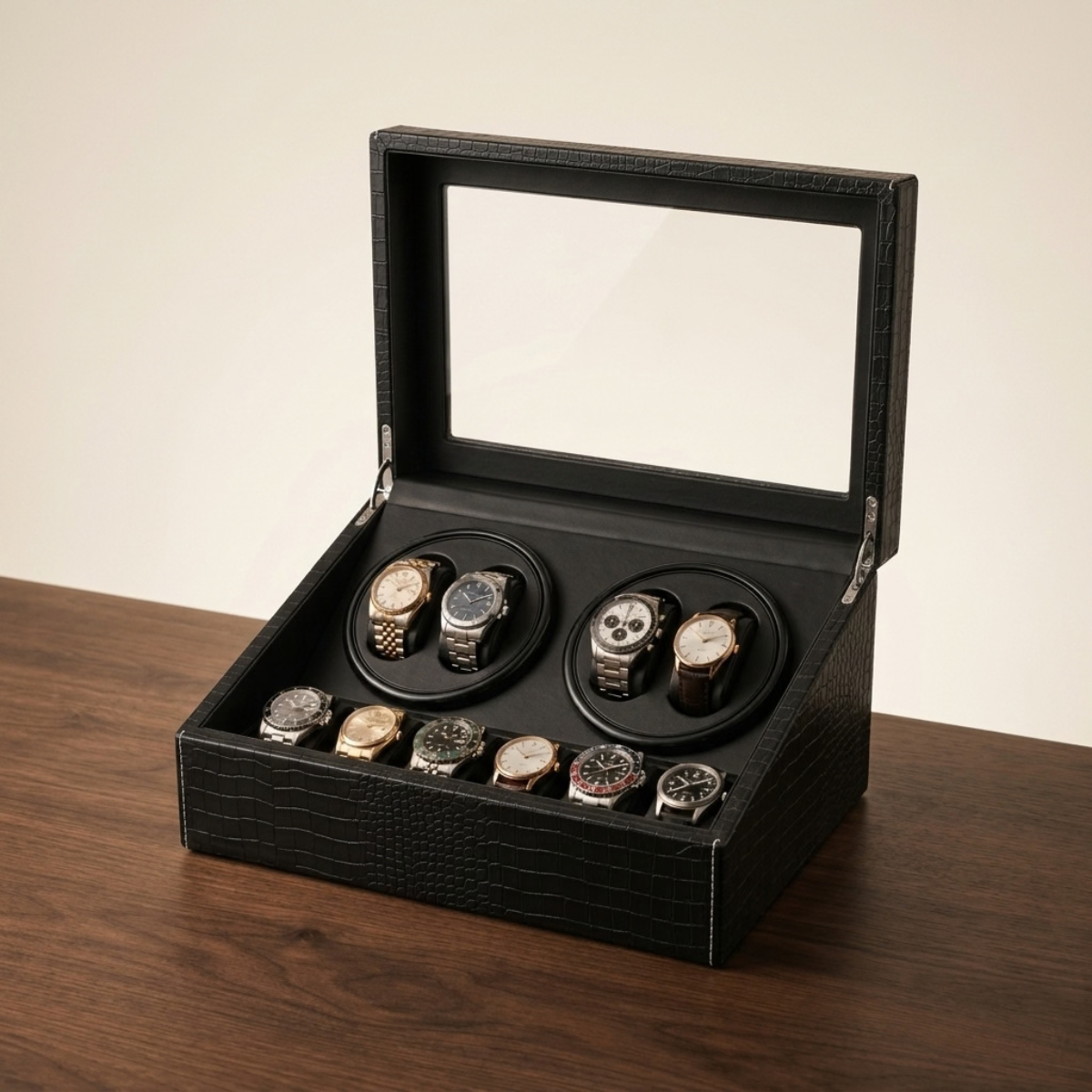 The Regency Case Watch Winder Interior