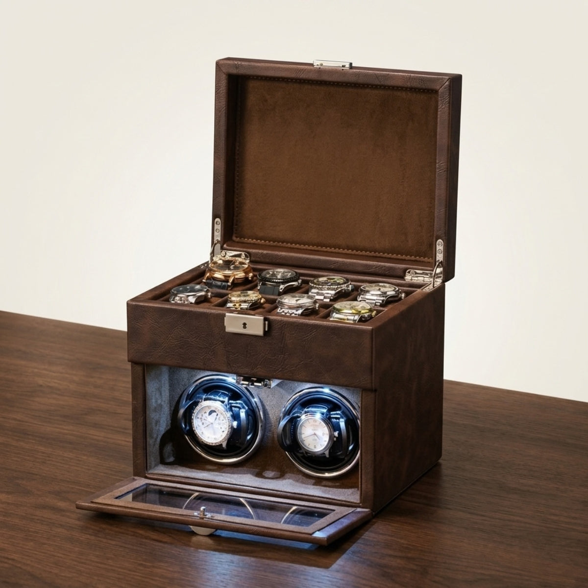 The Tanners Case Watch Winder Interior