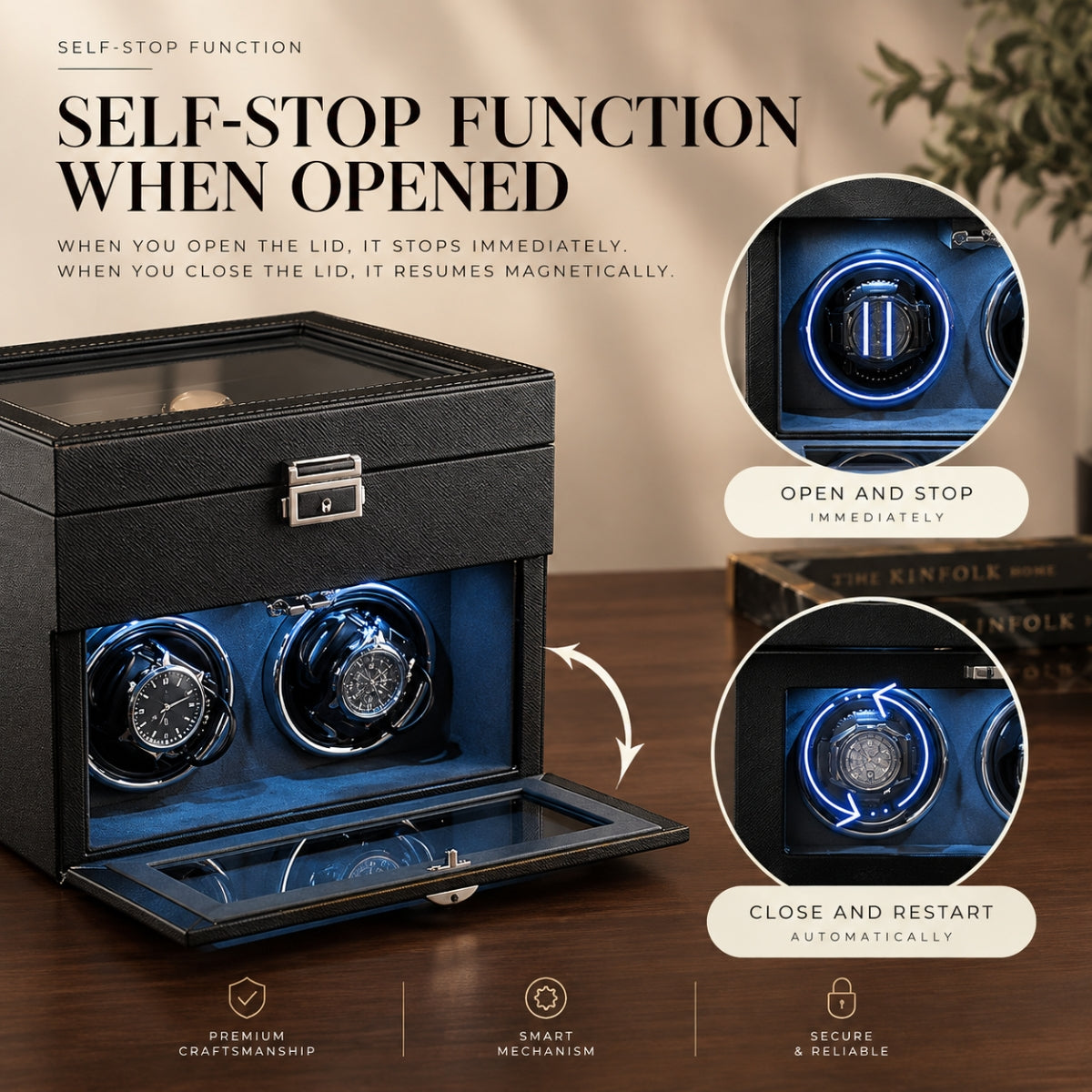 The Tanners Case Watch Winder Leather