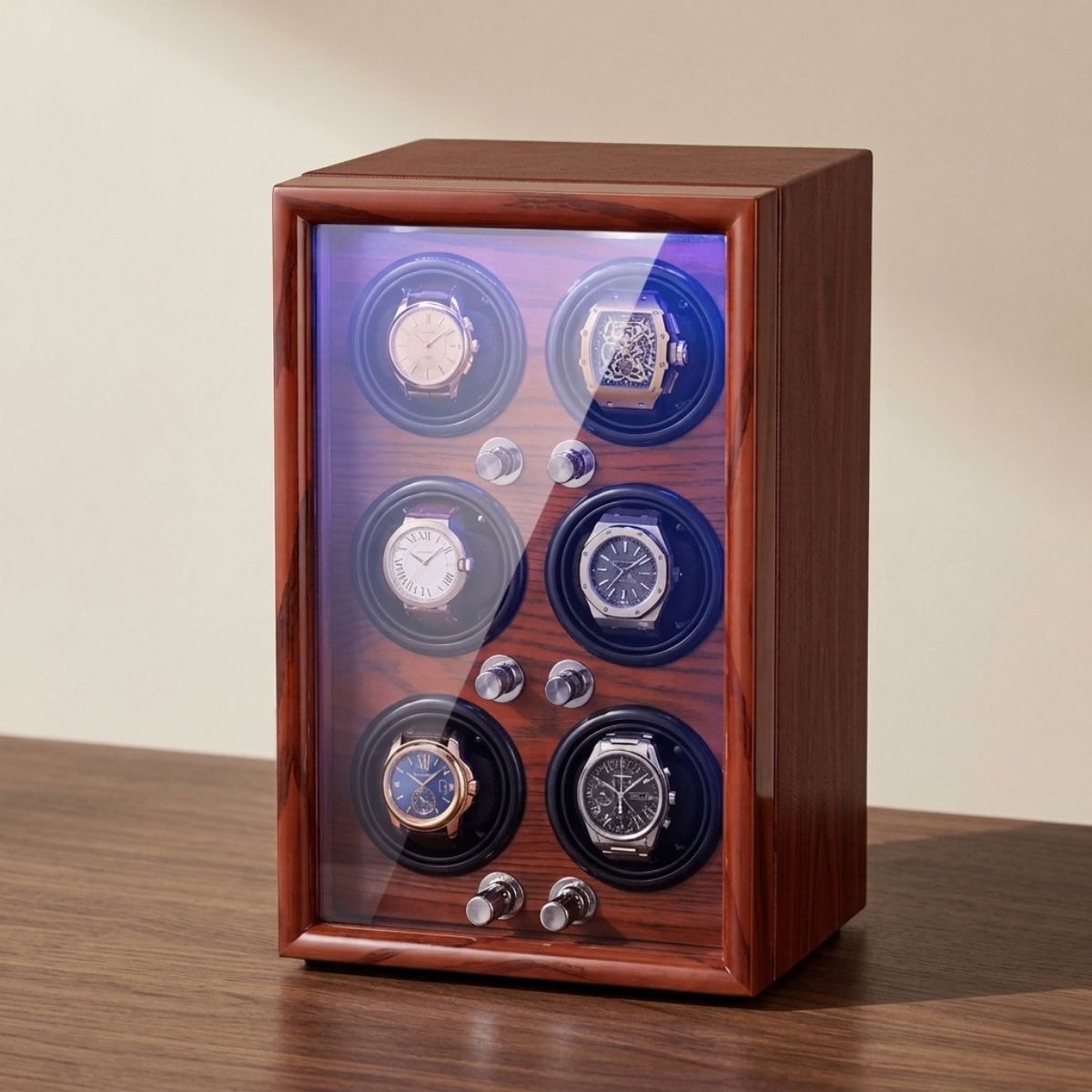 The Thornbury Oak Watch Winder 6