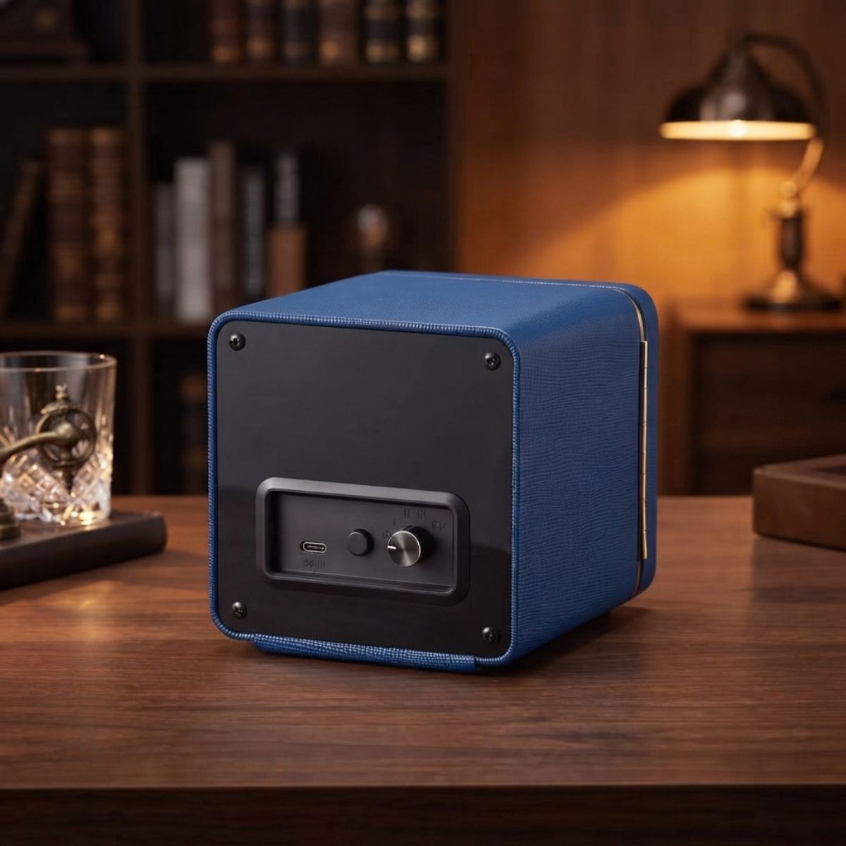 The Windsor Blue Watch Winder Detail